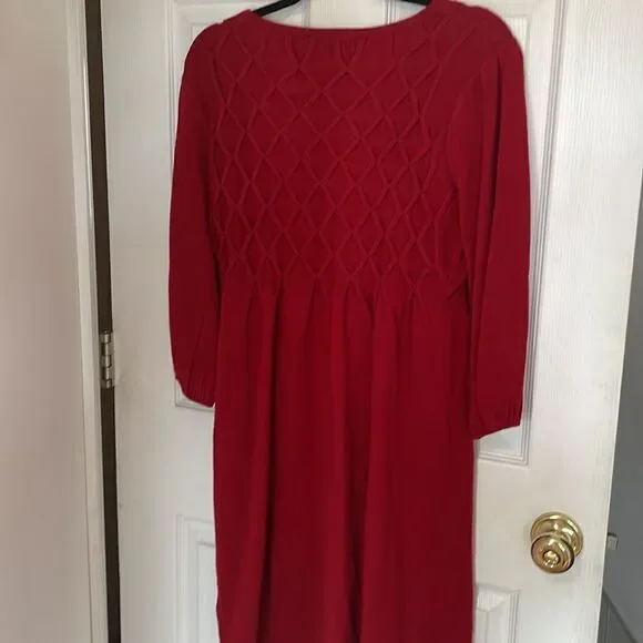 Red Sweater dress - Picture 3 of 4